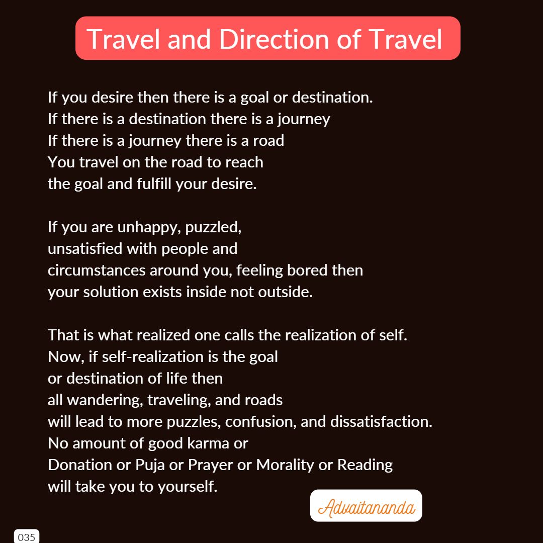 Travel and Direction of Travel