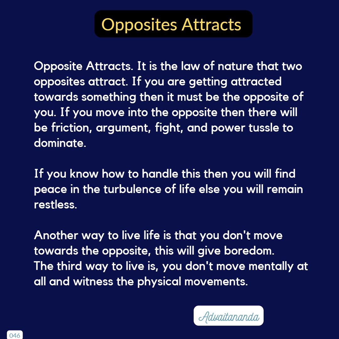 Opposites Attracts