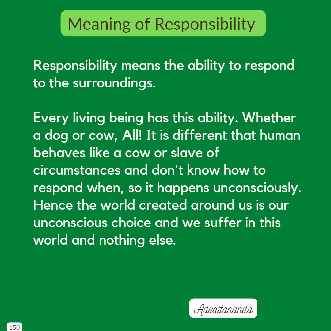 Meaning of Responsibility