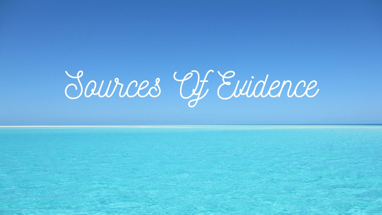 Sources Of Evidence