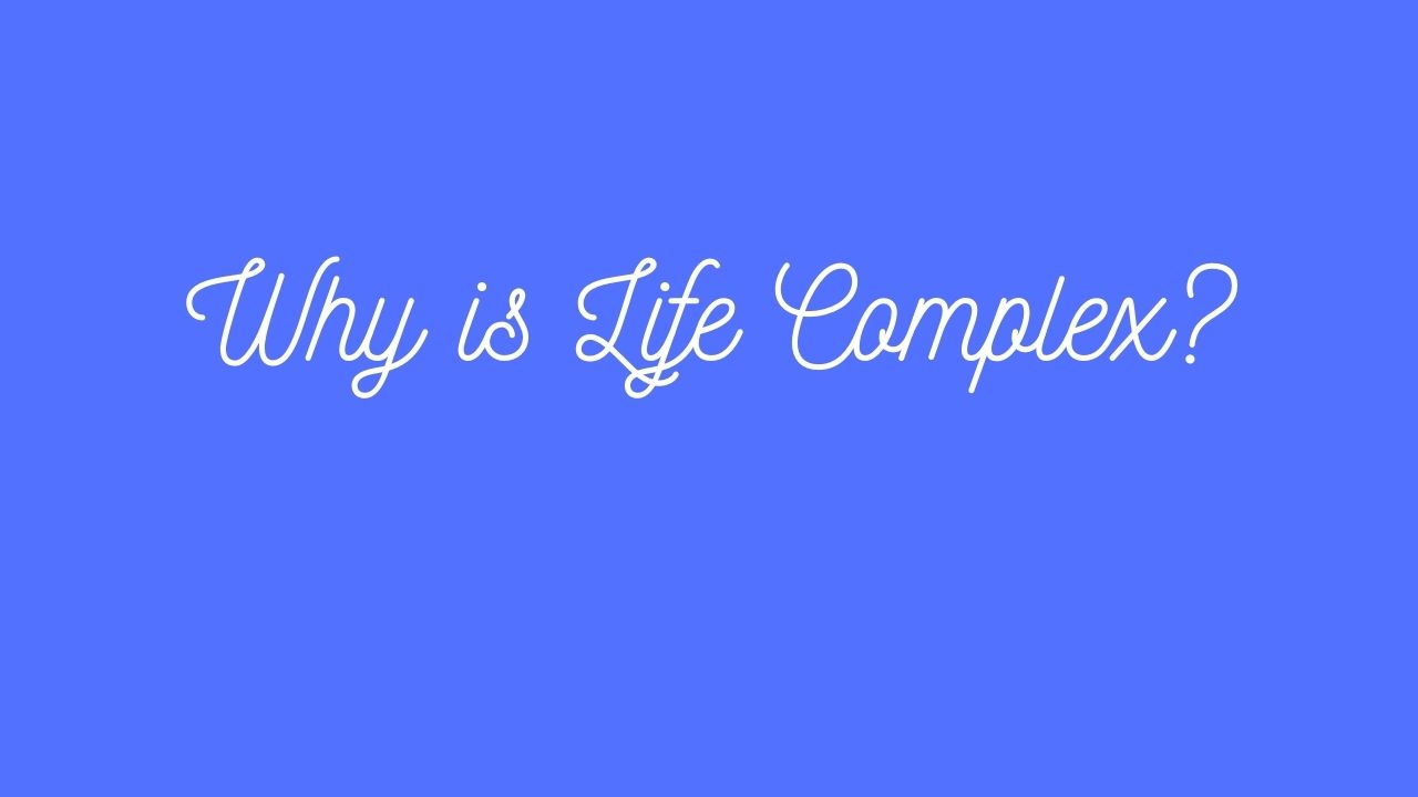 Why is life complex?