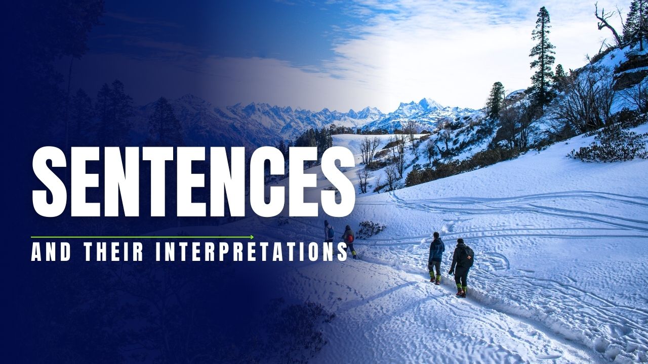 Sentences and Their Interpretations