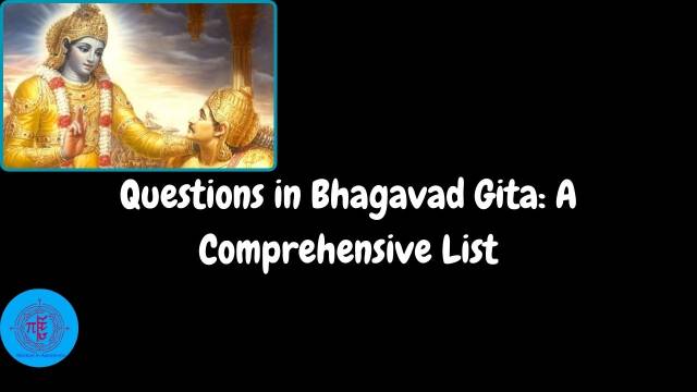 Questions in Bhagavad Gita