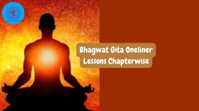 Bhagwat Gita Oneliner Lessons Chapterwise